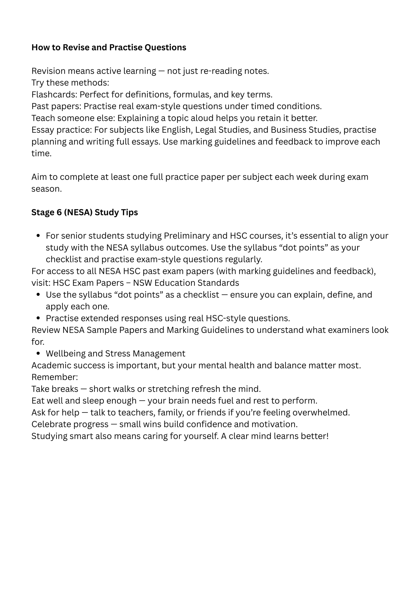 High School Study Tips for Academic Success