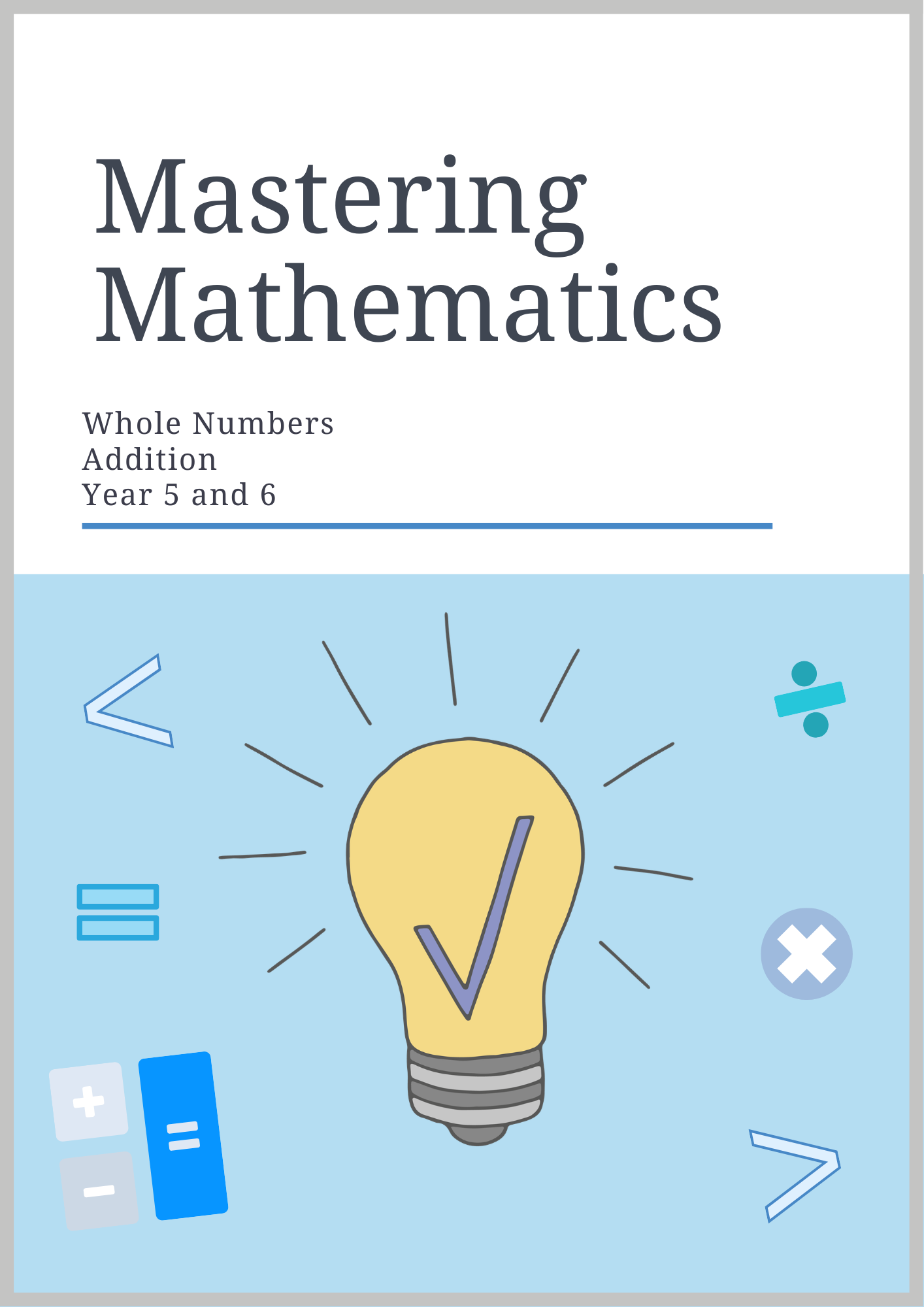 Mastering Mathematics: Algorithm Calculations and Place Value Workbook