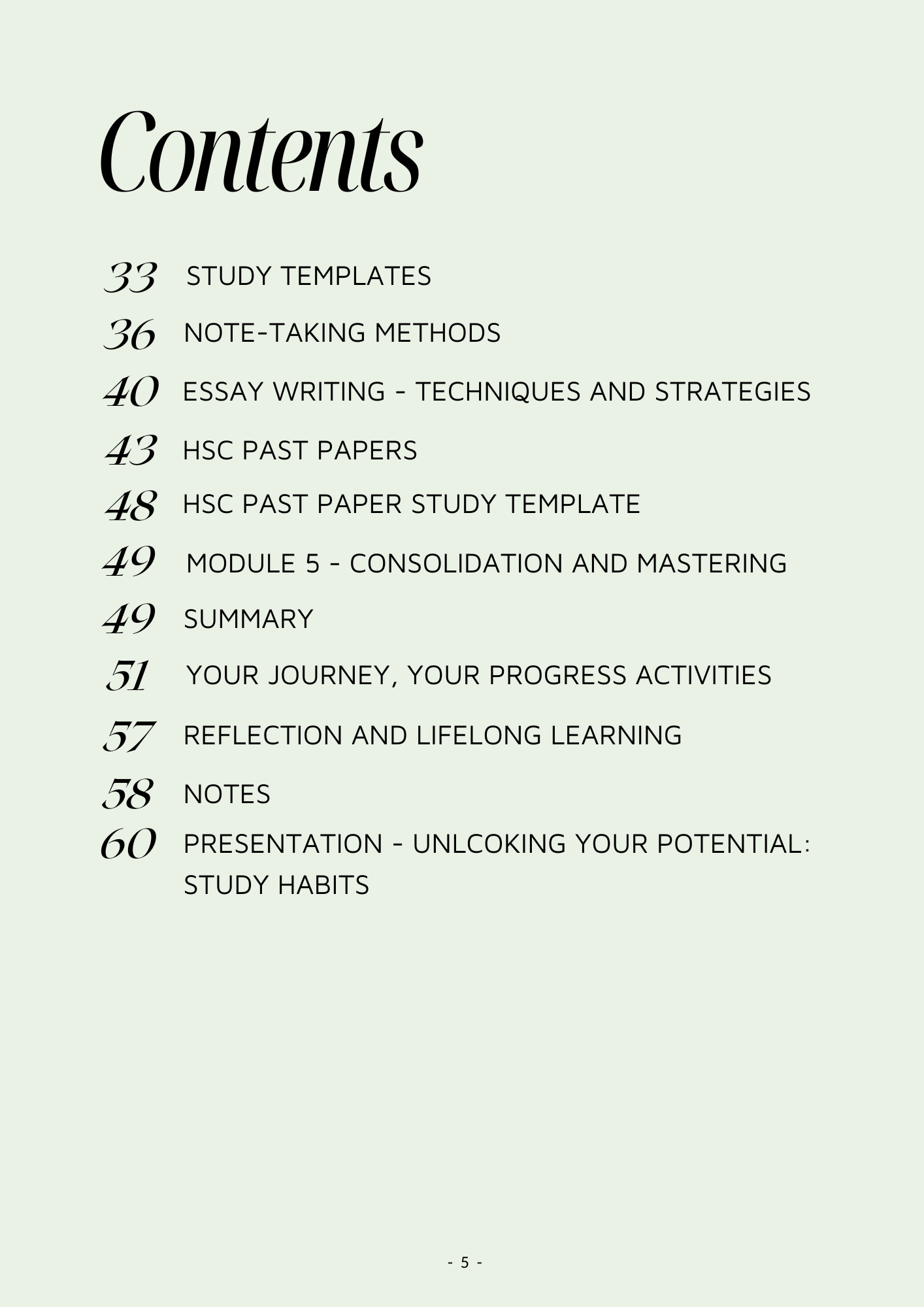 The Comprehensive HSC Study Guide