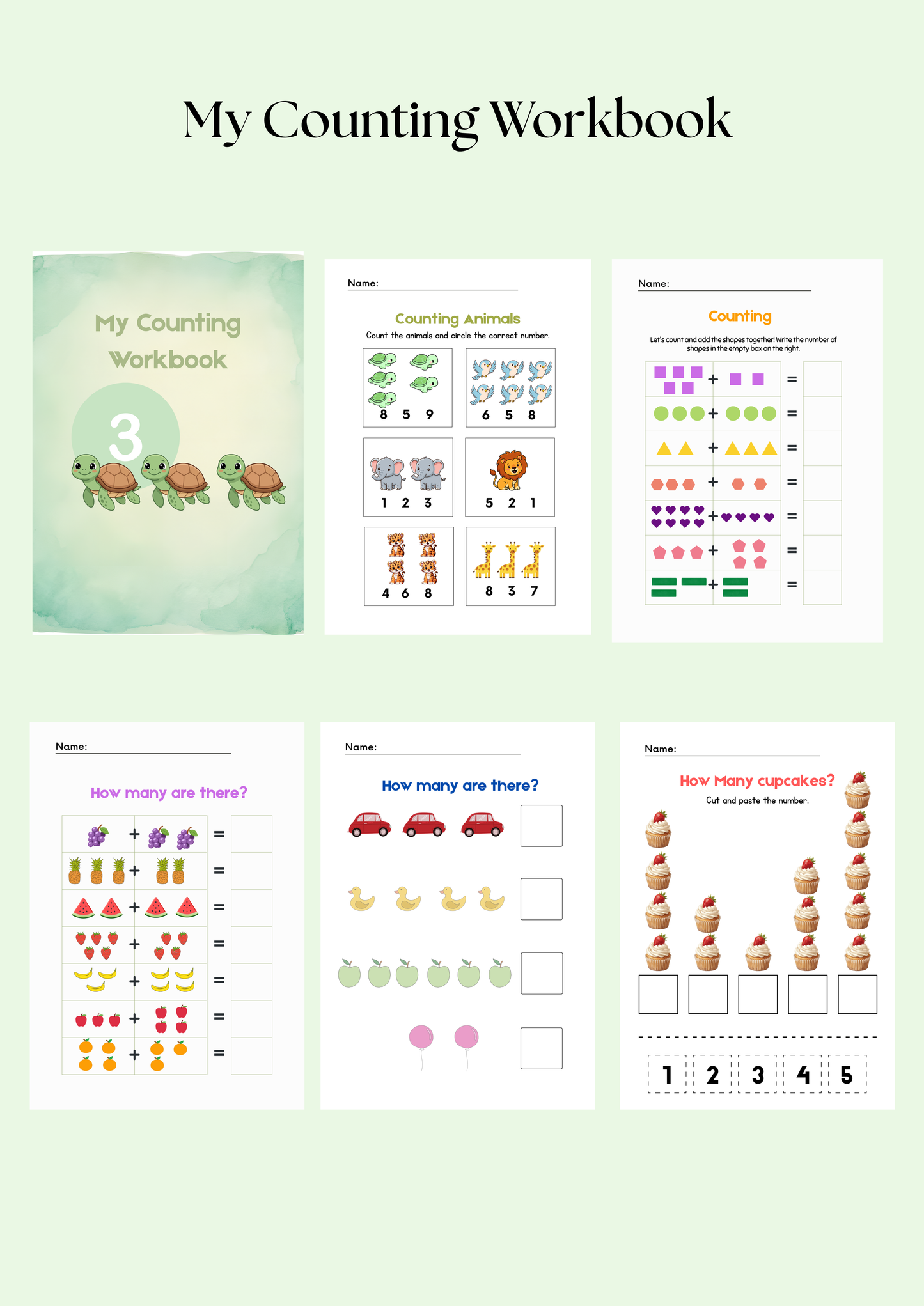 Free My Counting Workbook