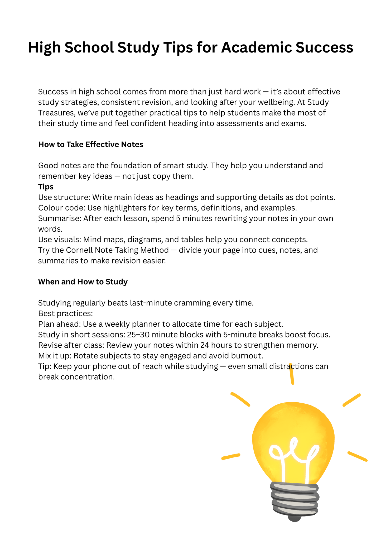 HSC and Year 11 Study Success Guide