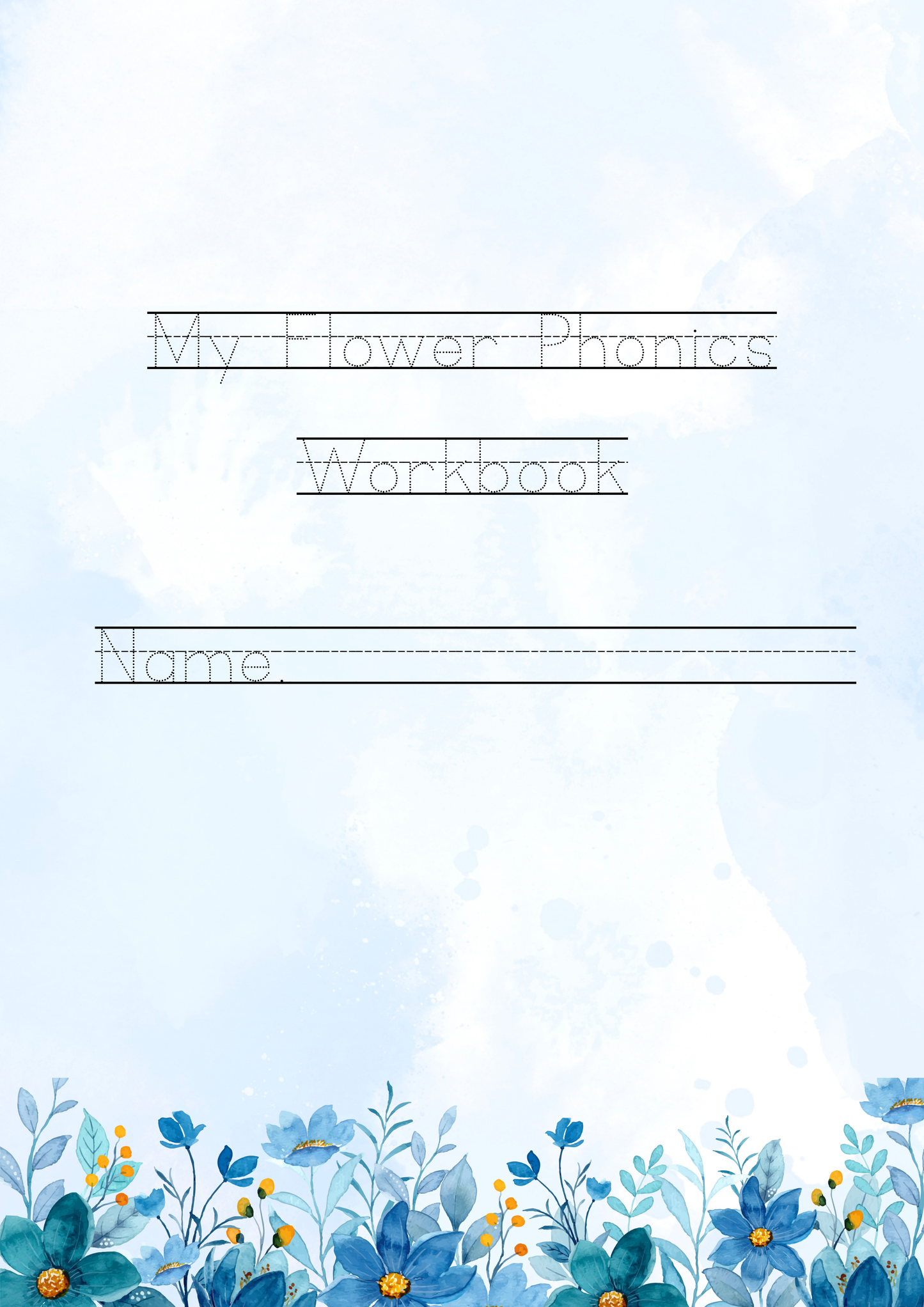 My Flower Phonics Workbook| Short Vowel Sounds | Read, Write & Draw Activity Pages