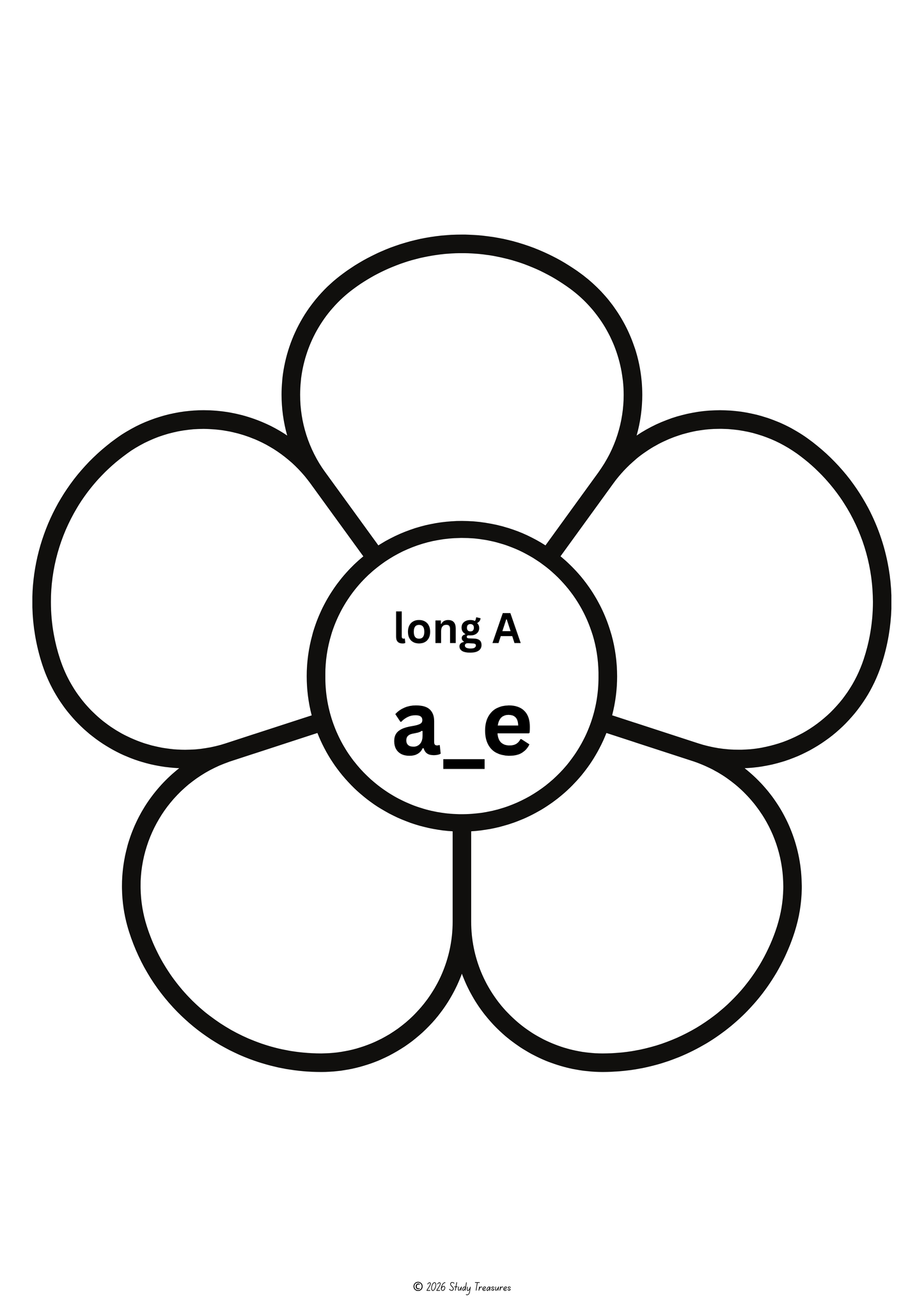 Phonics Flower Workbook | Short & Long Vowel Grapheme Practice Resource