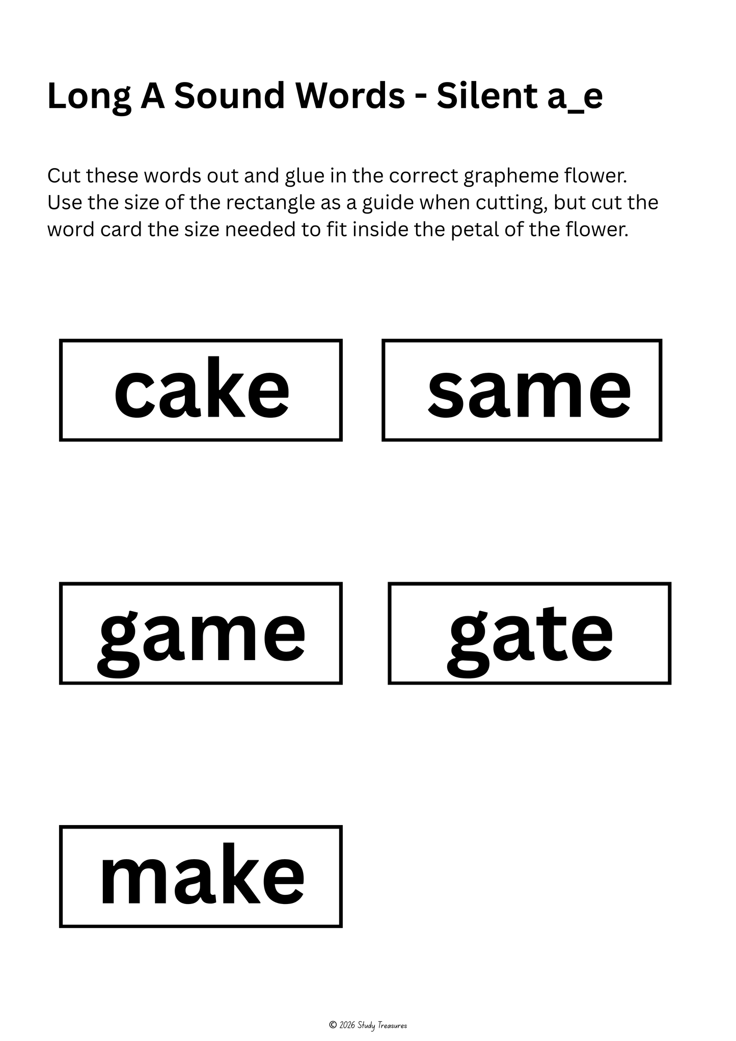 Phonics Flower Workbook | Short & Long Vowel Grapheme Practice Resource