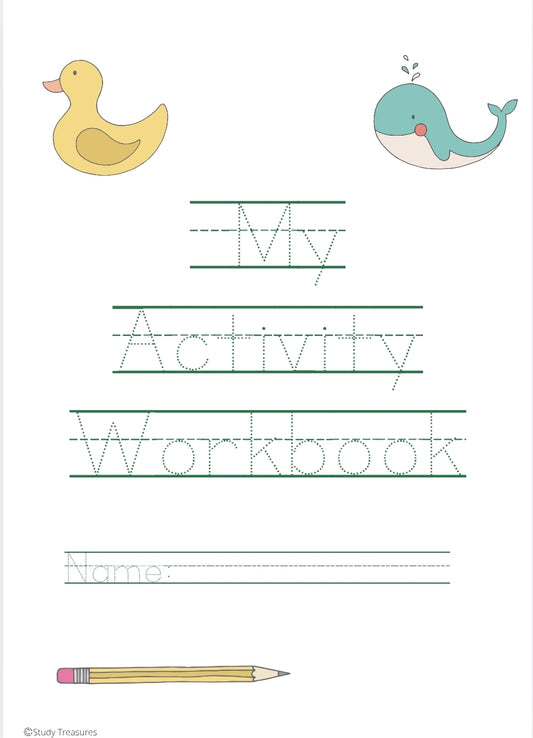 Number and Alphabet Activity Workbook