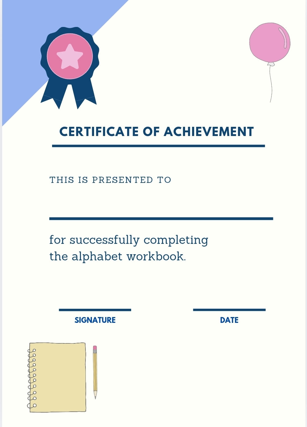 My First Alphabet Workbook Resource Pack: Hard Copy